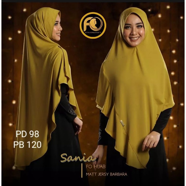 khimar Sania ori FO / hijab instan Sania ori FO /jibab Sania ori FO
