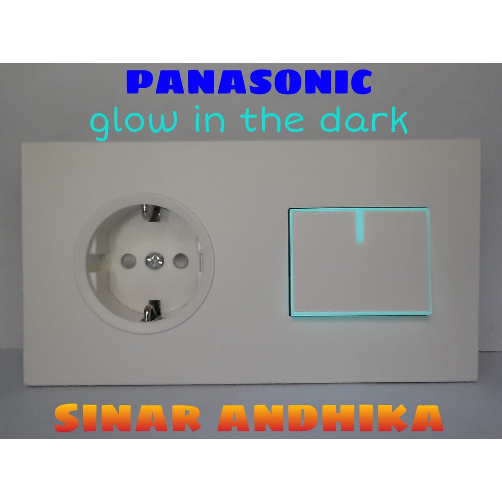 STOP KONTAK + SAKLAR ENGKEL LEBAR PUTIH PANASONIC WESJP 11212W+WESJ 5941