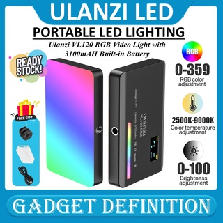 ULANZI VL120 LED VL120LED Lampu Video Light for Camera Smartphone HP DSLR / Video Lighting VL120 LED Lampu Studio Foto Smartphone HP Vlog Kil Ulanzi VL120