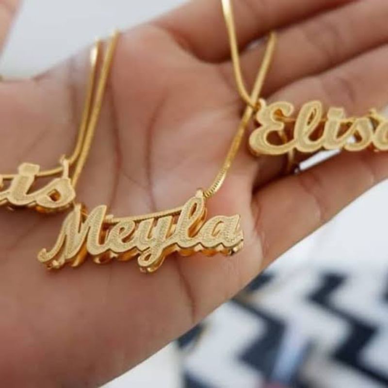 kalung nama custom