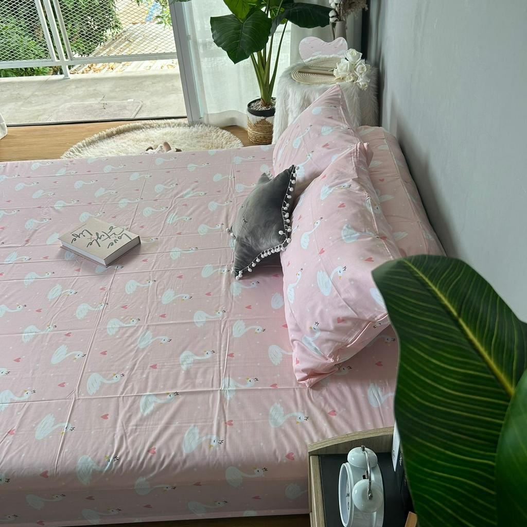 SEPREI FLAMINGO | SPREI KATUN MOTIF FLAMINGO Angsa Kualitas No 1 Shopee