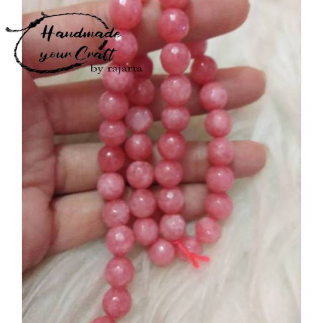 7.7 BIG SALE Butir Batu Pink Borneo Natural Stone Bead