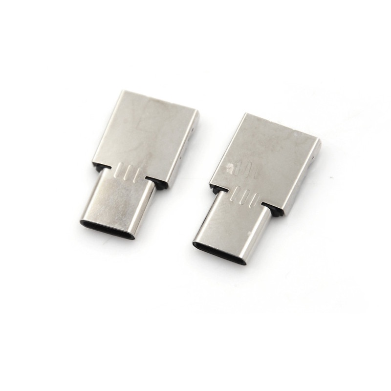 (LUCKID) 2pcs Adapter Konverter OTG USB 3.1 Tipe C Male Ke USB Female Untuk Tablet