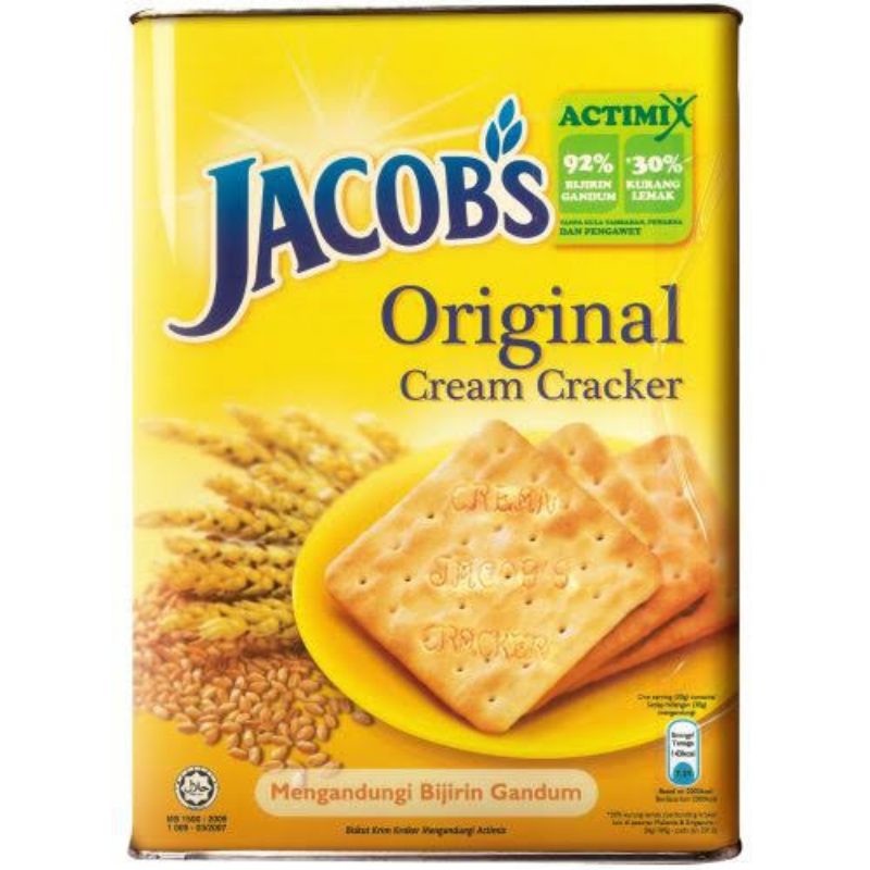 Jual Biskuit Jacobs Cream Crackers Original Bijiran Gandum Malaysia N Shopee Indonesia