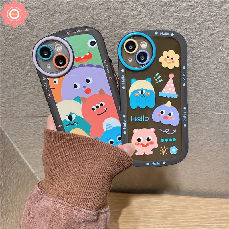 Soft Case TPU Motif Kartun Monster Untuk Samsung A51 A50s A53 5G A20s A03s A02s A30s A52s A32 A12 A03 A50 A13 A52 A31 A33 A22 M22