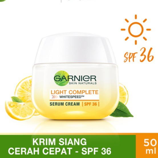 Garnier Light Complete White Speed Whitening Serum Yuzu Cream SPF36 50ml