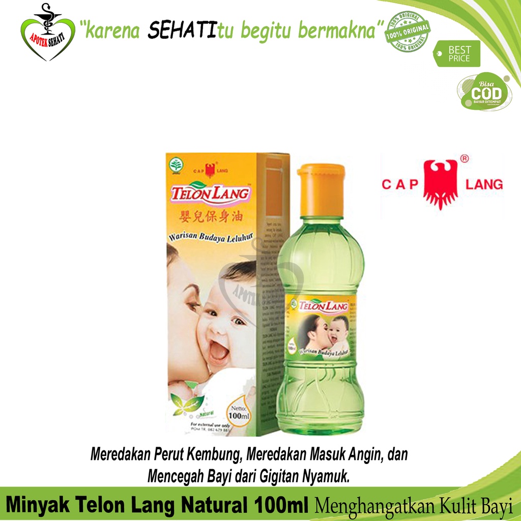 Minyak Telon CapLang Meredakan Kembung Bayi Telon Lang 15ml 30ml 60ml 100ml 150ml