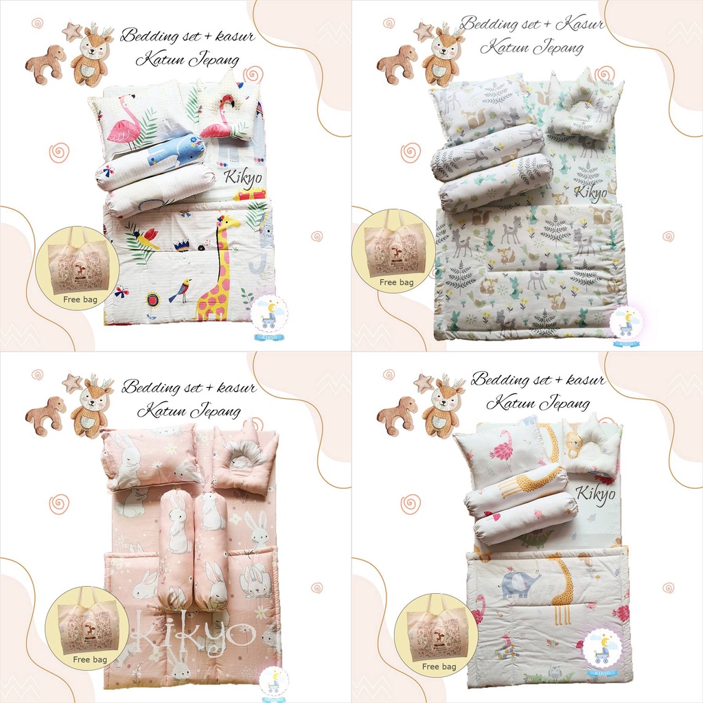 READY STOCK Kasur bayi / Set kasur bayi / matras bayi / kasur baby / bedding set baby + kasur katun jepang / baby bedding / bedding baby + kasur / bedding set bayi