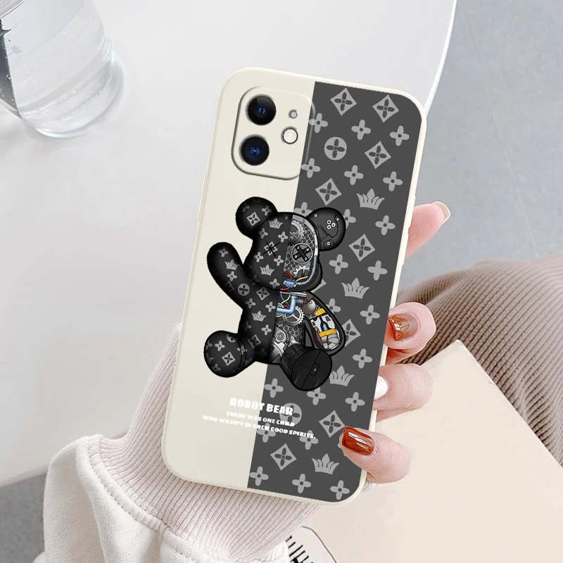 GSC (FF003) CASE CASING SOFTCASE MOTIF ROBOT BEAR UNTUK OPPO F9 A5S A11K A15 A16 A15S A1K A3S A83 A5