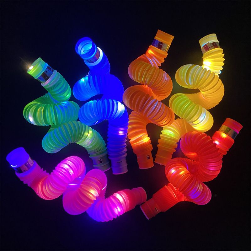 MAINAN SELANG MAINAN ANAK POP PIPES / POP TUBES LAMPU LED