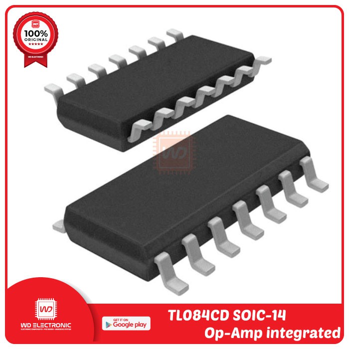 IC AMPLIFIER TL084 SMD TL084C Texas Instruments