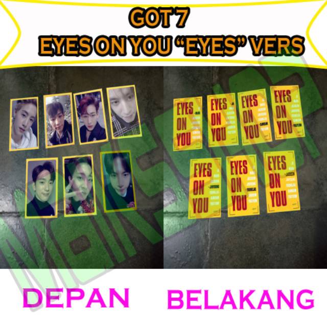 Got7 Eyes On You All Version Photocard Kpop