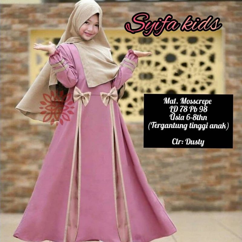 SYIFA SYARI KIDS BO Baju Gamis Syari Anak