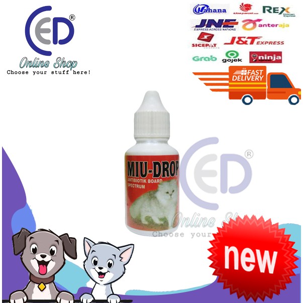 MIU DROP 30ML OBAT ANTI BIOTIK TETES UNTUK KUCING &amp; ANJING