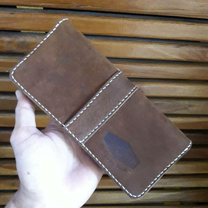 Dompet Kulit/ Dompet Handmade/Dompet Kulit Sapi Crazy Horse/Dompet Panjang/Dompet Pria/Dompet Wanita