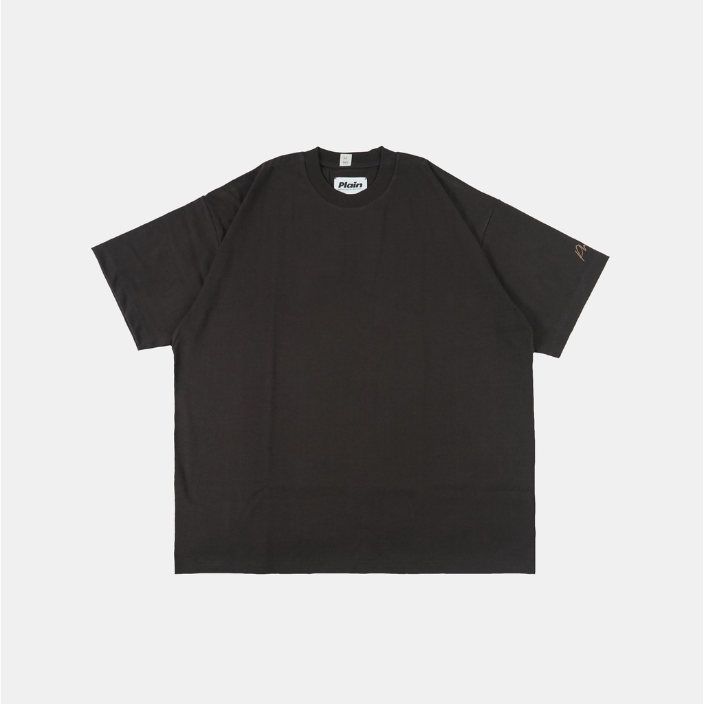 PLAIN – SS T-Shirt Heavy Cotton Oversize Ebony – Kaos Polos Heavy Cotton Oversize Ebony
