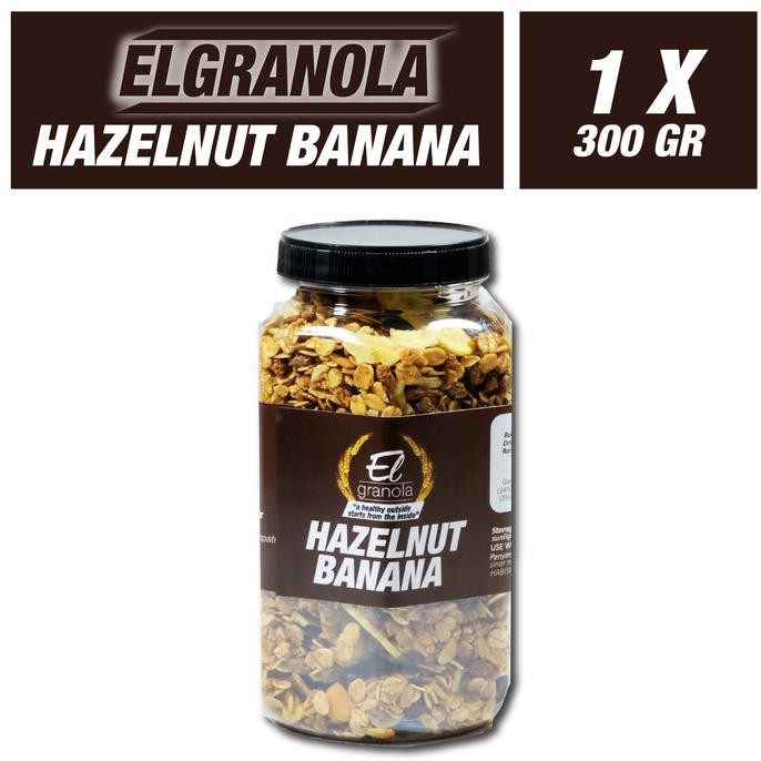 

BEST SELLER El Granola Hazelnut Banana / Healthy Snack / Sereal