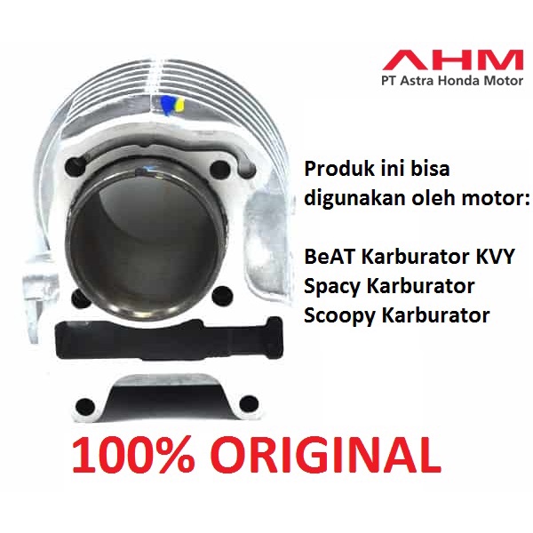 Block Blok Seher Piston BeAT Sccopy Spacy Karburator AHM 12100-KVY-900 12100KVY900 Asli Original