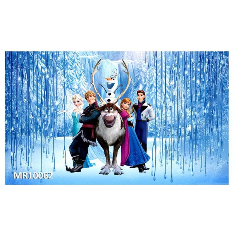 Mural Photowall Wallpaper Dinding Photowall Mural Motif Frozen 3D