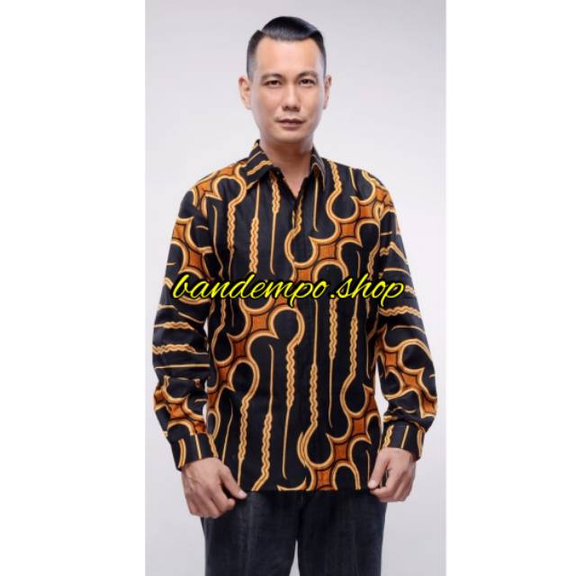 Kemeja batik pria lengan panjang parang barong
