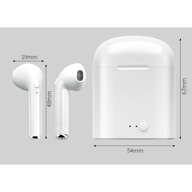 Headset Bluetooth Wireless Earphone  HBQ i7S tws HEADSET I7S TWS