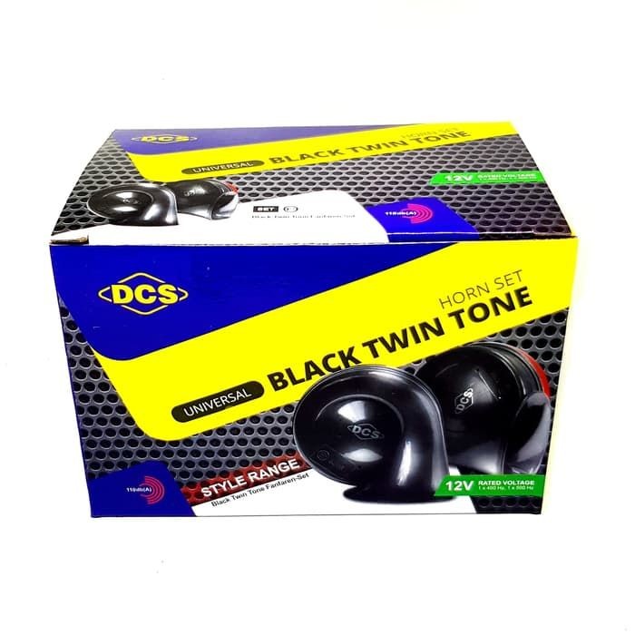 Klakson DCS Black Twin Tone Untuk Mobil &amp; Motor Include Relay Original - 4