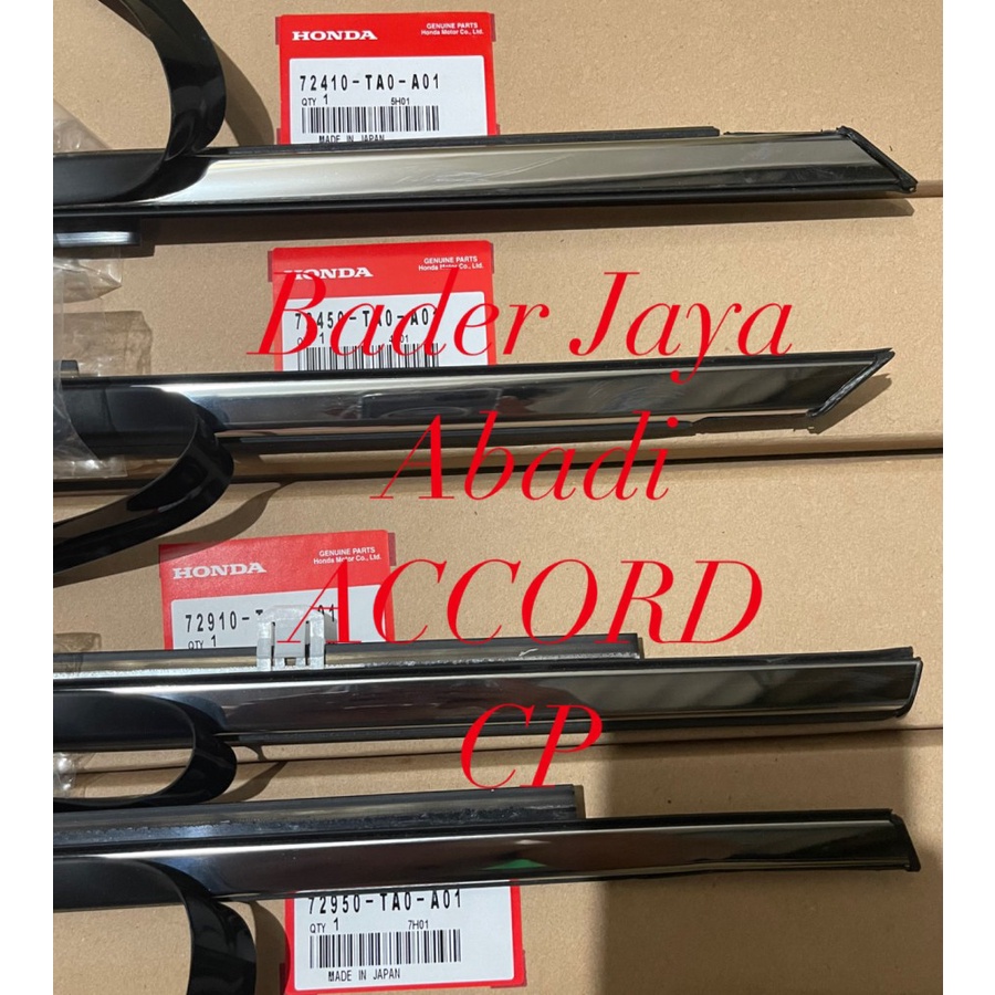 LIST PELIPIT KACA LUAR MOLDING KARET PINTU ACCORD S84 VTI VTIL S87 1998 1999 2000 2001 2002 HONDA 72