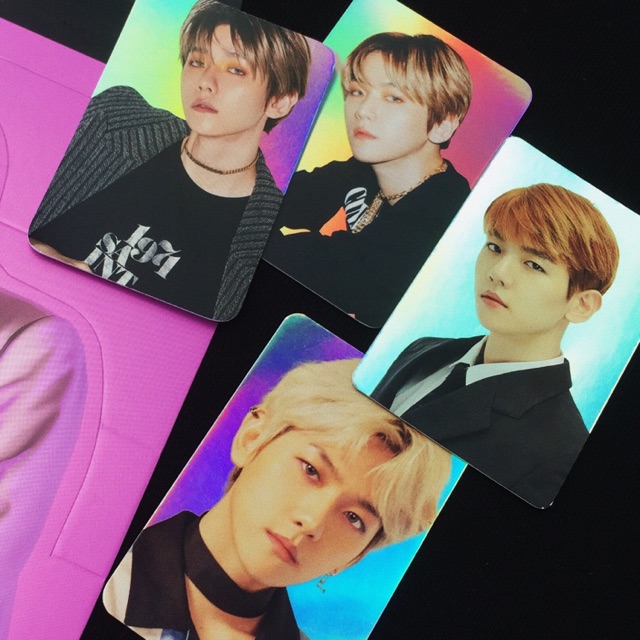 exo cbx baekhyun official hologram holo photocard pc elyxion deco sticker dmumt love shot standee