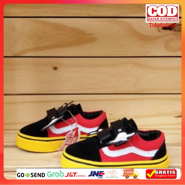 Sepatu Anak Sneakers Vans Mickey Mouse Kids / Sepatu Vans Anak / Sneakers Anak / Sepatu Sekolah / Sepatu Casual Anak