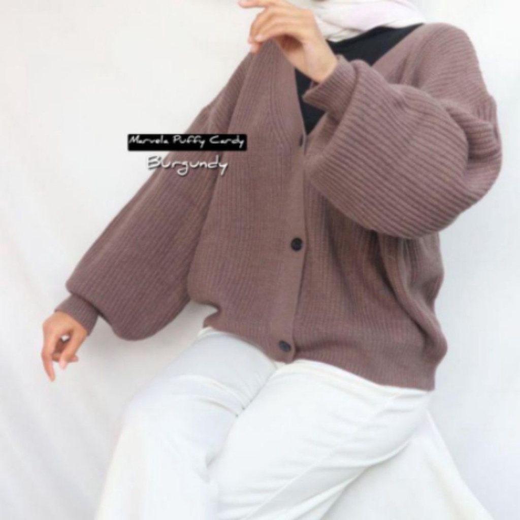 Carra Cardy Cardigan Rajut Wanita Outer Knit Tebal Halus Premium Realpict Korean Style