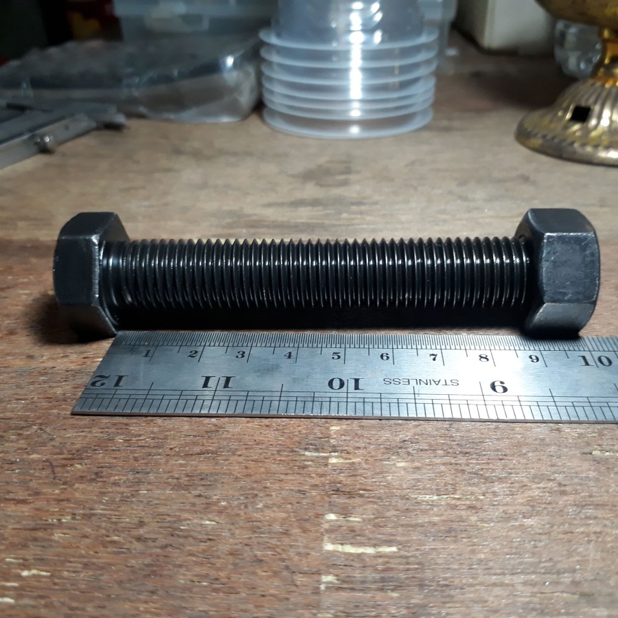 BAUT BAJA HTB 8.8 M20 X 100 / BAUT BAJA M20 X 100 HITAM / BAUT M20X100 BAJA / BAUT 30 KUNCI 30 FULL 