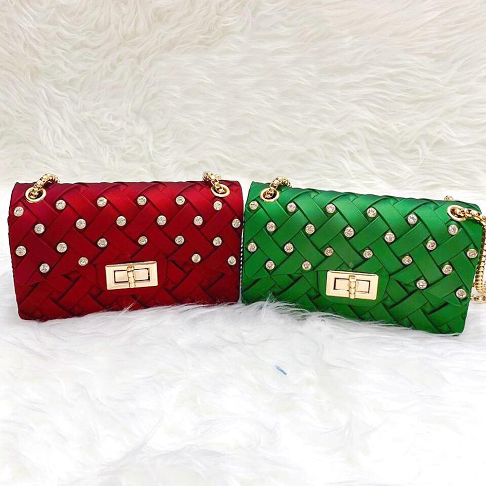 TAS SELEMPANG WANITA '' Poppy Maxi Jelly Slingbag '' style fashion Wanita Bahan Jelly Matte tebal &amp; lentur KODE (ET17)