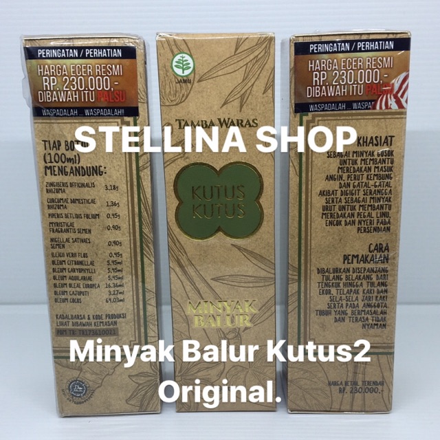 Minyak Balur Kutus2 100ml (Original)