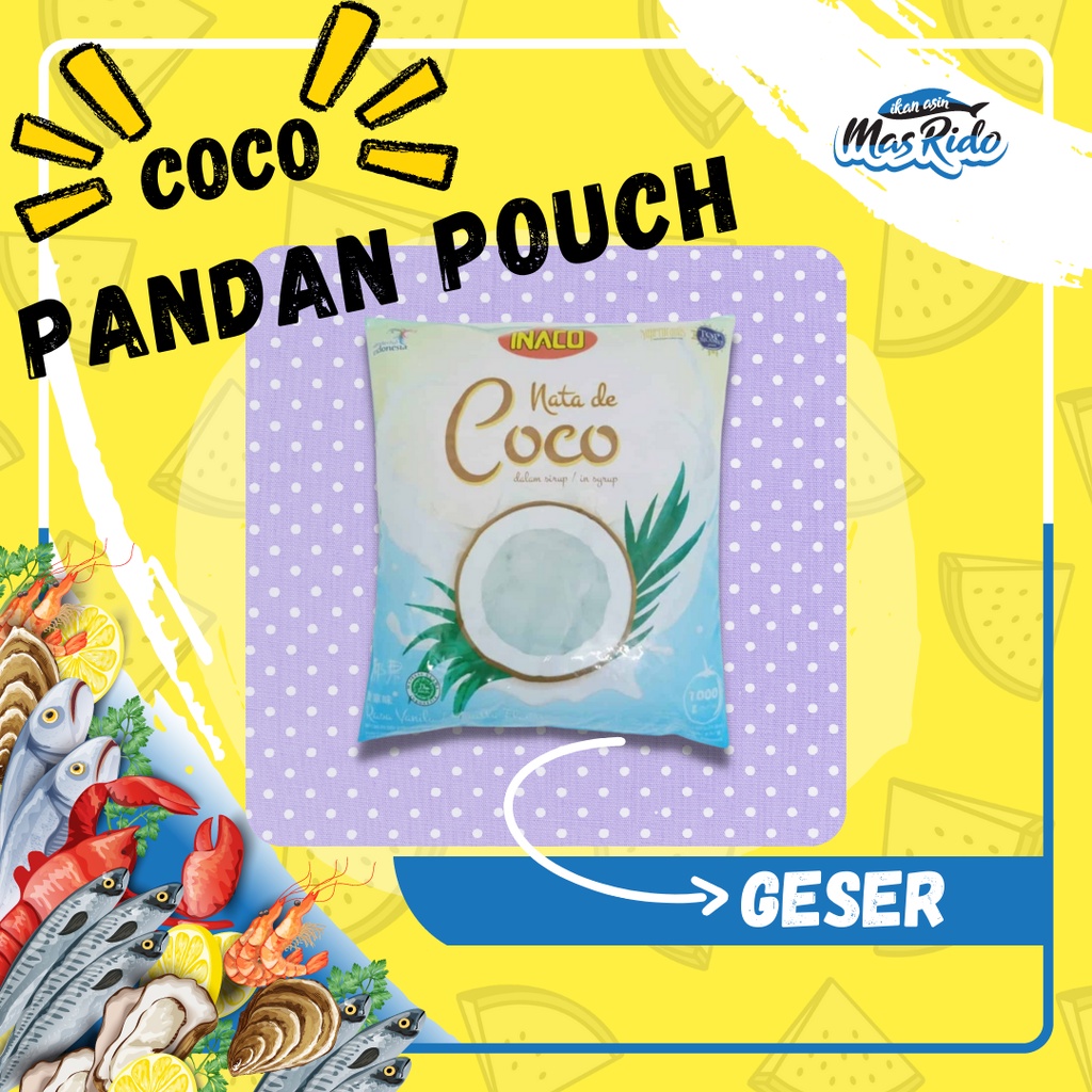 

Nata De Coco Kemasan Pouch Inaco Vanilla 1 Kg Berbagai Varian Rasa