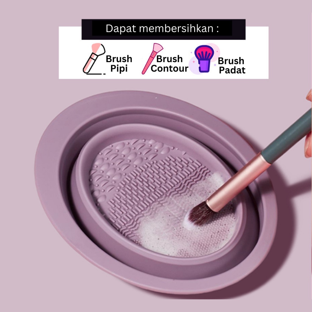 Citadeal - Pembersih Makeup Brush, Silicone Pad, Papan Silikon Pembersiah Kuas Makeup