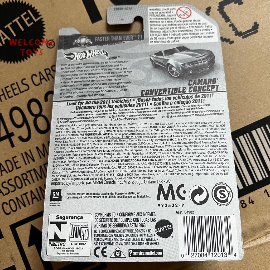 Hot Wheels Camaro Convertible Concept Faster Than Ever 11 Original Hotwheels Mobil Mainan Koleksi