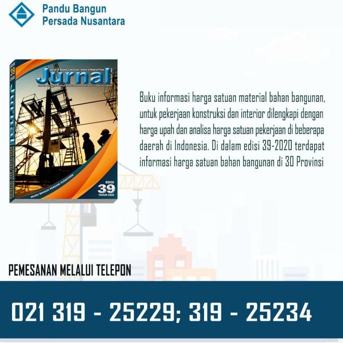 

READYY Paket Jurnal Bahan Bangunan Edisi 39-2020 & Buku Koefesien PROMO