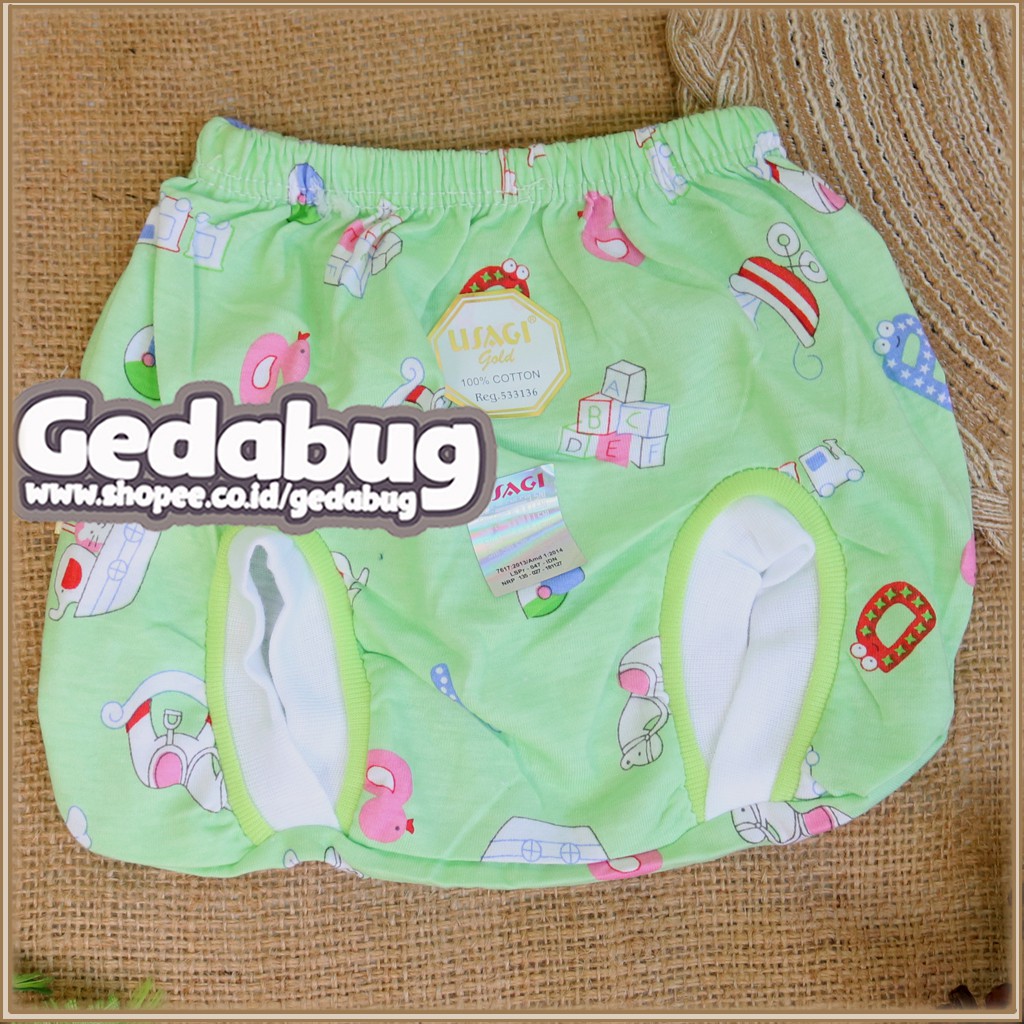 Celana POP USAGI GOLD | Celana bayi new born motif Full Print | Gedabug