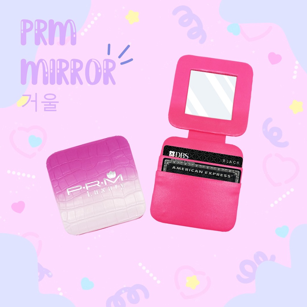 Cermin cantik By PRM LUXURY / MIRROR /Kaca mini/kaca makeup/Kaca Traverl/Set Makeup