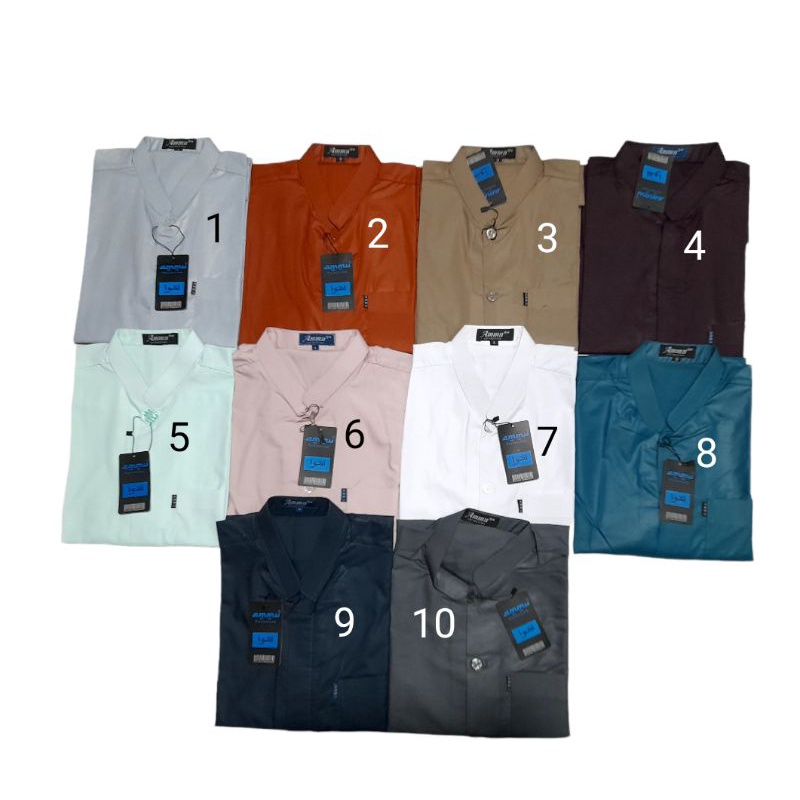 koko Ammu kerah Yamani / pendek terbaru original