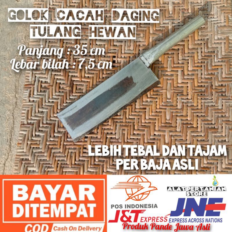 Pisau Cacah Daging - Bendo Bedog Besar - Pisau Pemotong Tajam Dan Kuat