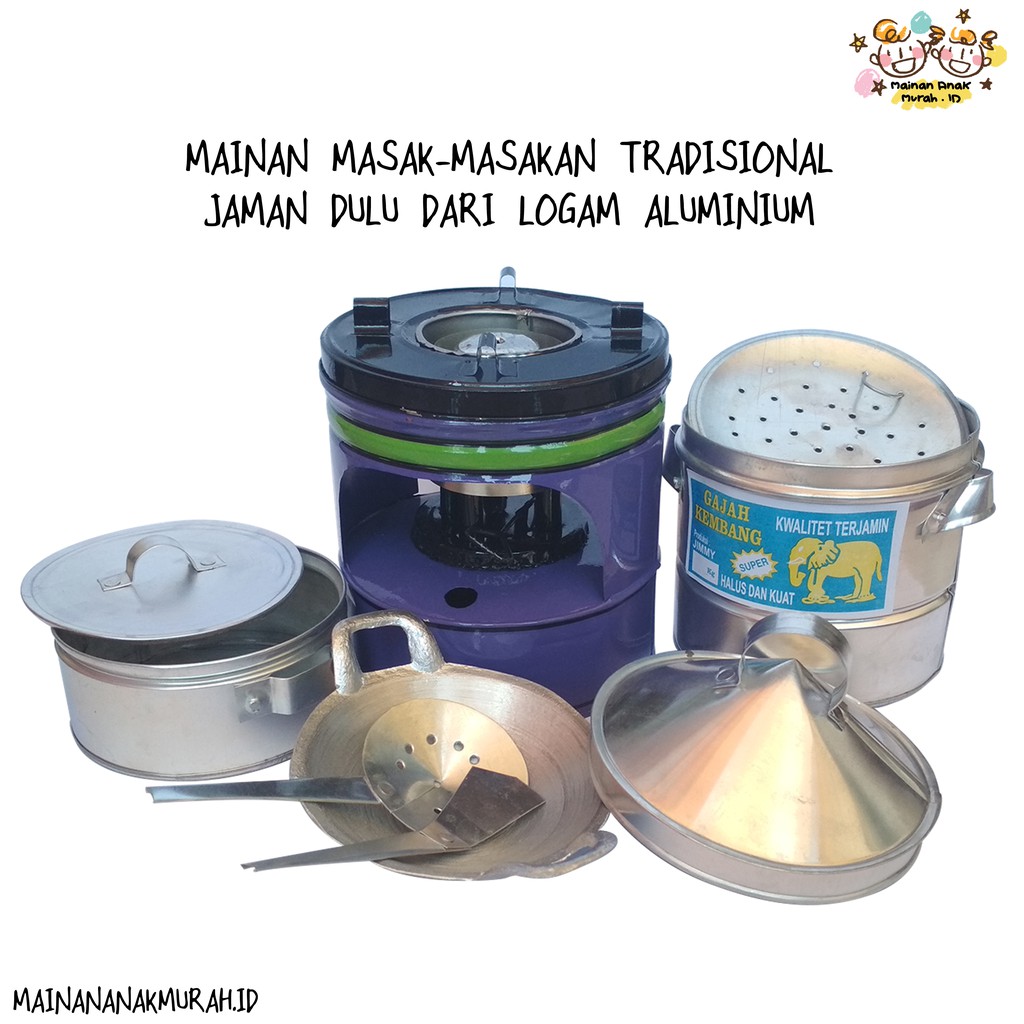 Masak Masakan Jadul  Jaman Dulu Dari Logam Seng Alumunium 