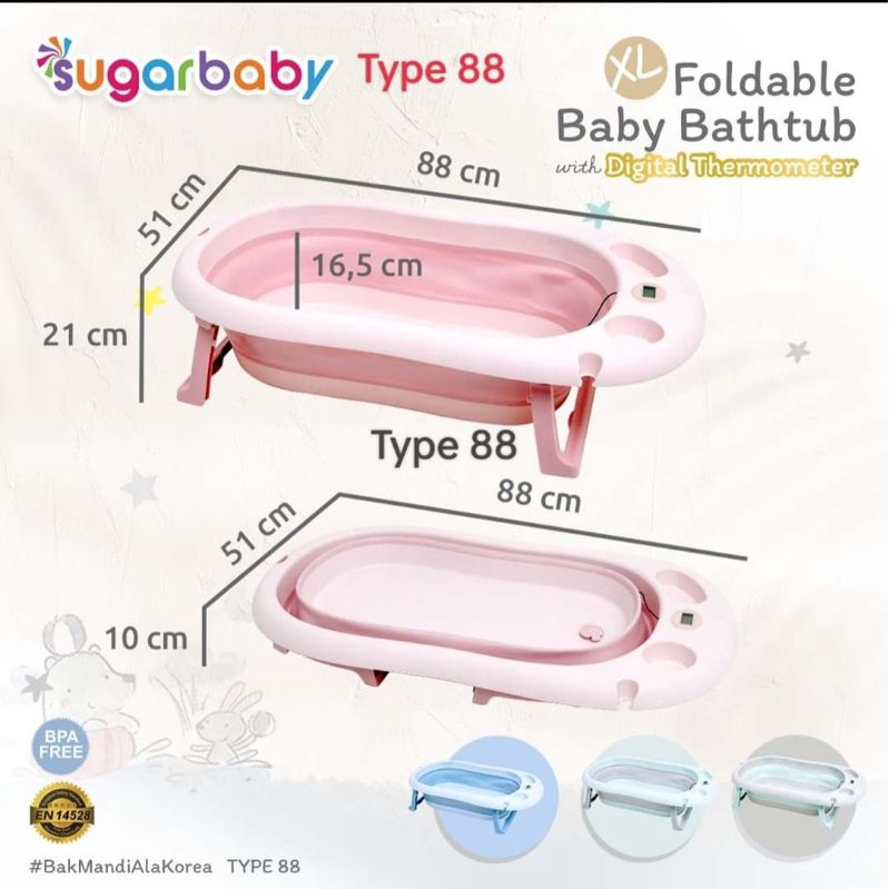 SUGARBABY FOLDABLE BATHTUB BAK MANDI LIPAT F76 F79 F88