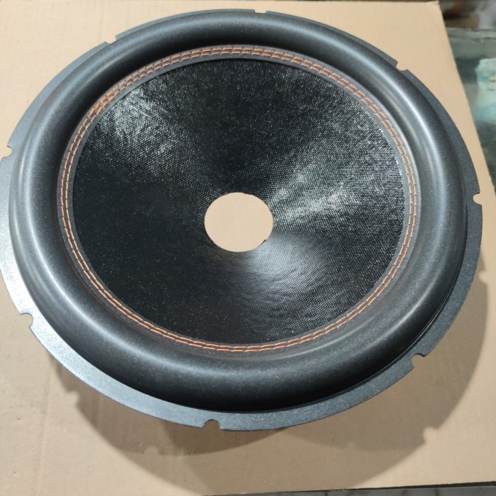 Daun dan spon subwoofer 12 inch jahit new /speaker sub woofer 12 inch