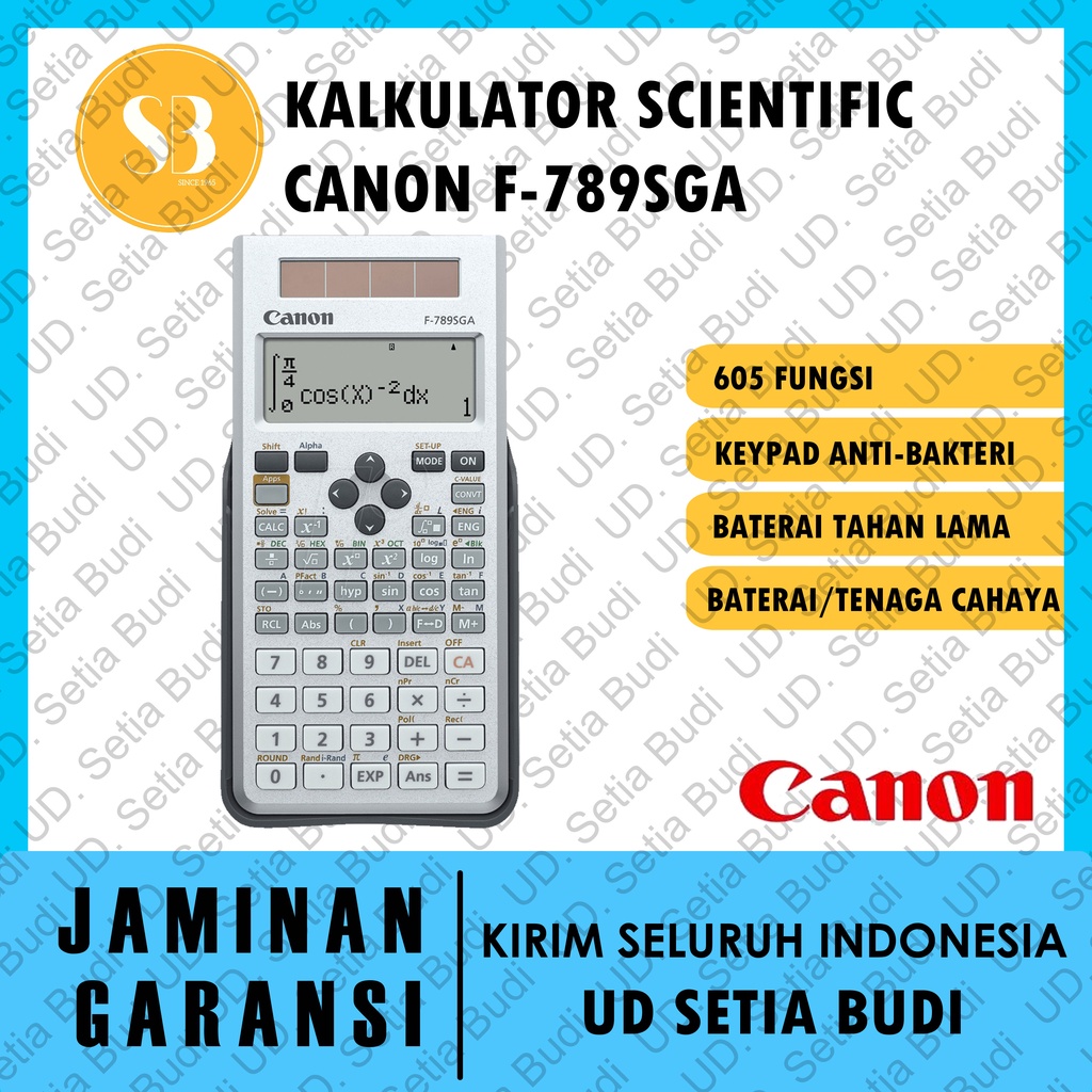 

Kalkulator Scientific CANON F-789SGA Asli dan Bergaransi