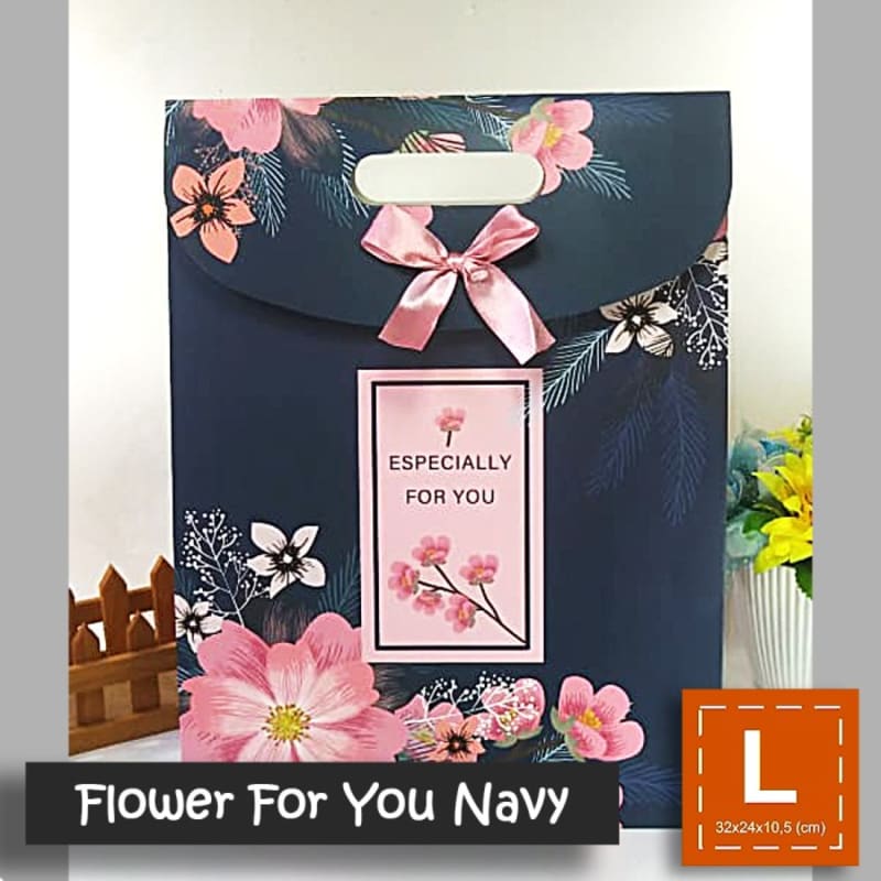 

Paper Bag Motif / Tas Kertas Kado / Tas Ulang tahun - L FLOWER FOR YOU
