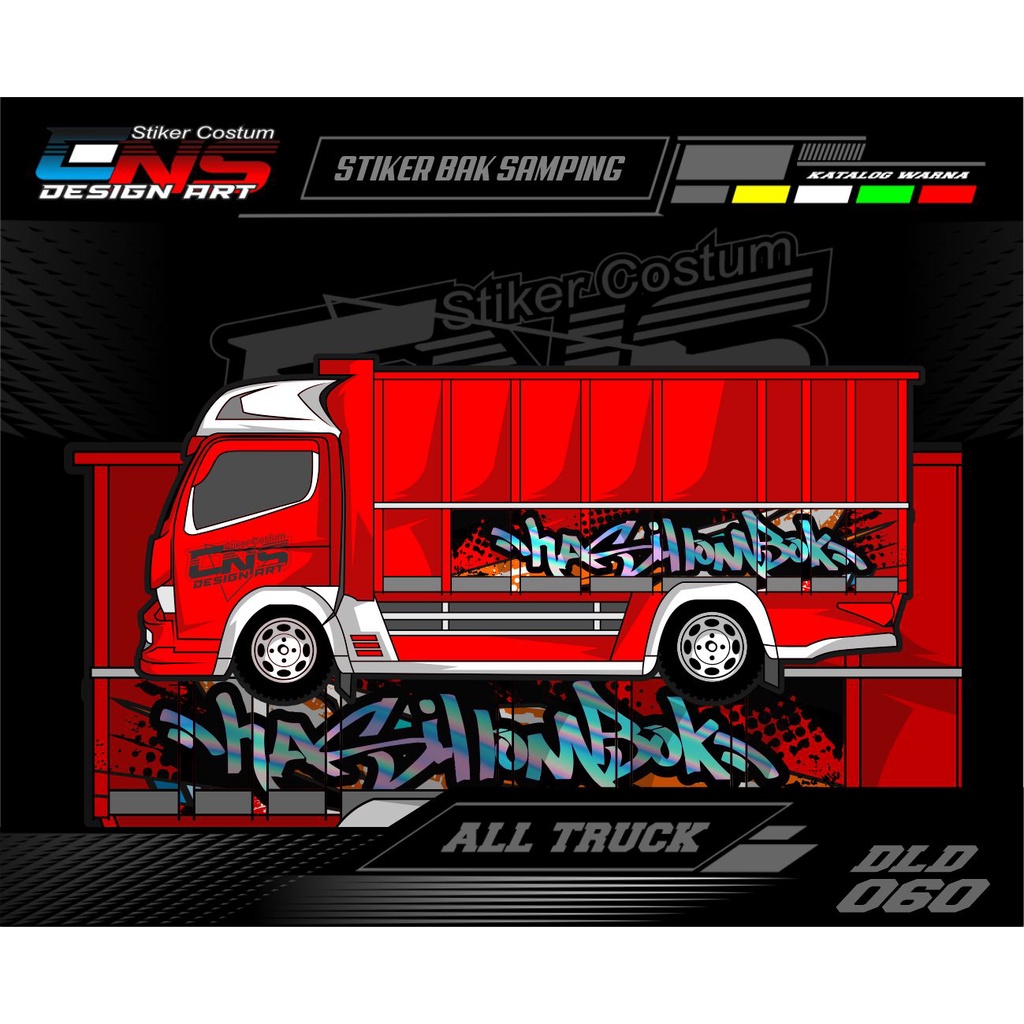 Sticker Stiker Truk Canter Sticker Stiker Bak Samping Truk Canter Dump Ragasa Giga Elf Stiker Printi