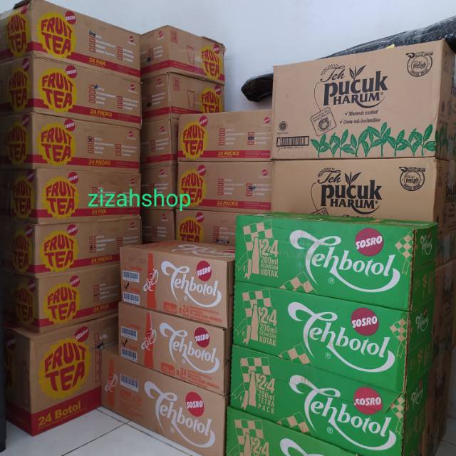 1 karton dus FRUIT TEA FruitTea Pouch 200ml (isi 24) Freeze Guava/ jambu blackcurrant apel