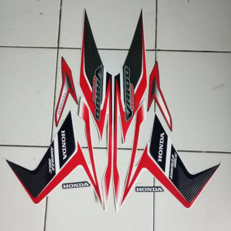 Striping Honda Vario Techno 110 Tahun 2010 2011 Stiker Motor vario techno 2010