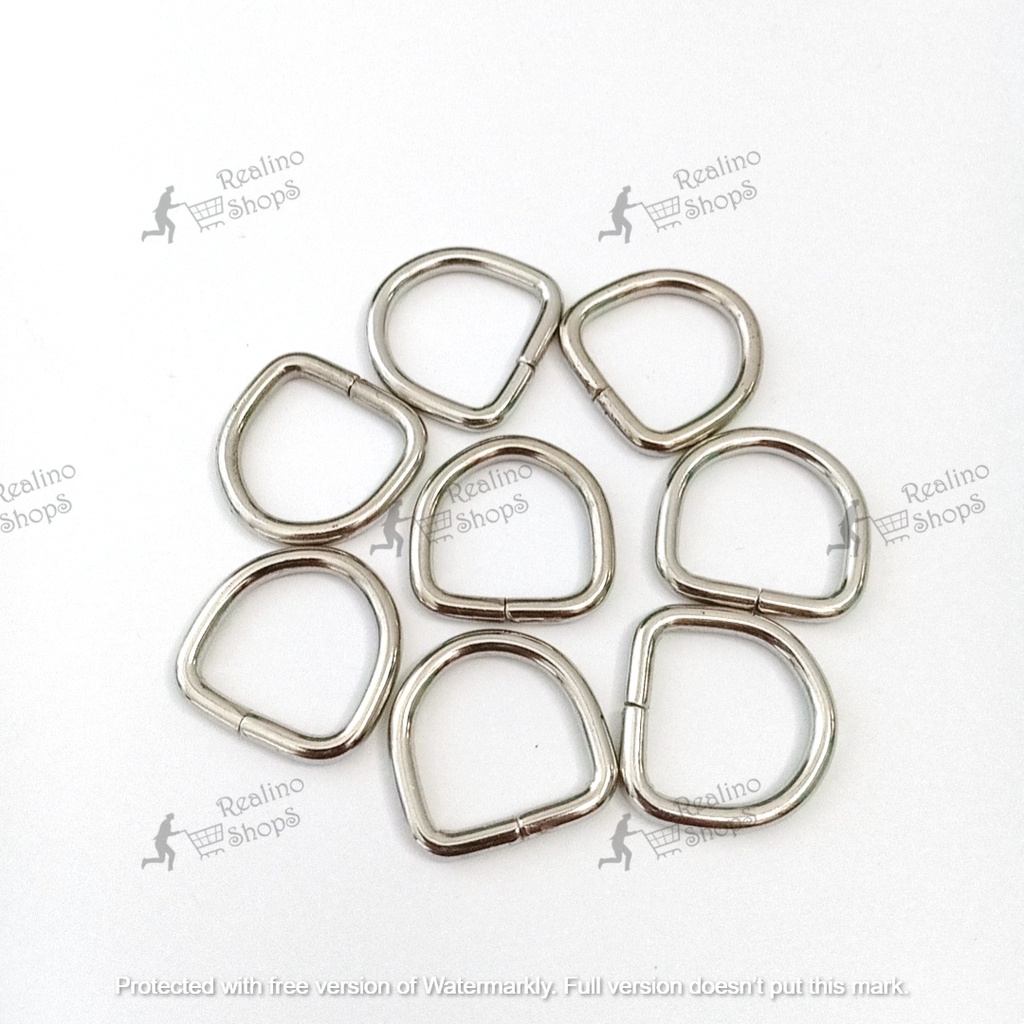 RING D TINGGI - 1.5CM NEKEL (KUALITAS B) - AKSESORIS TAS